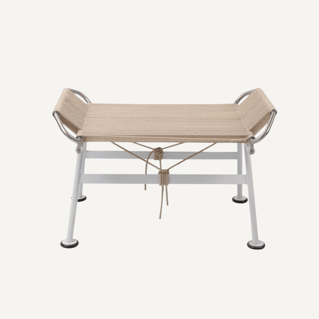 Flag Halyard footstool ottoman Hans Wegner