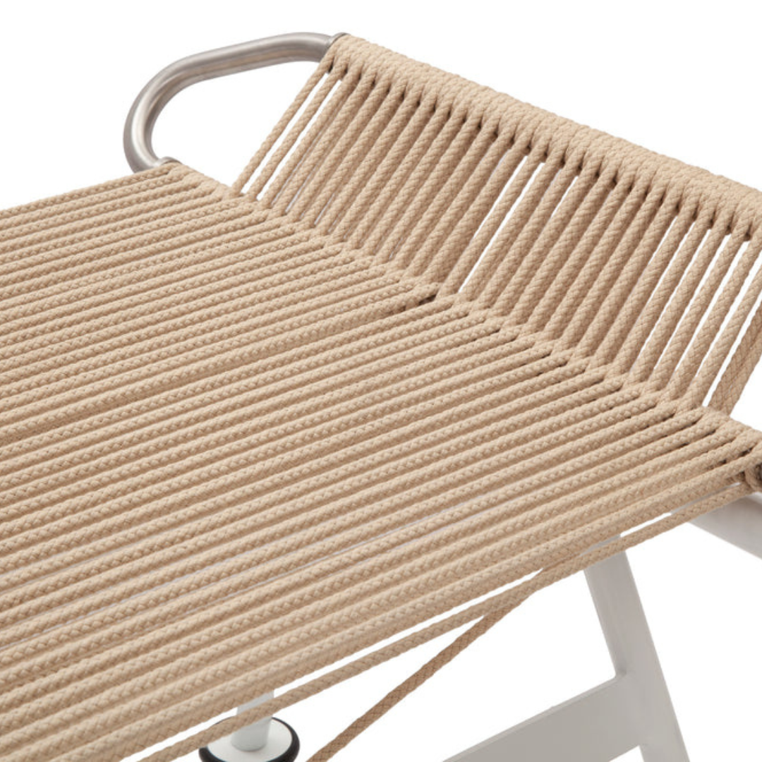 Flag Halyard footstool ottoman Hans Wegner