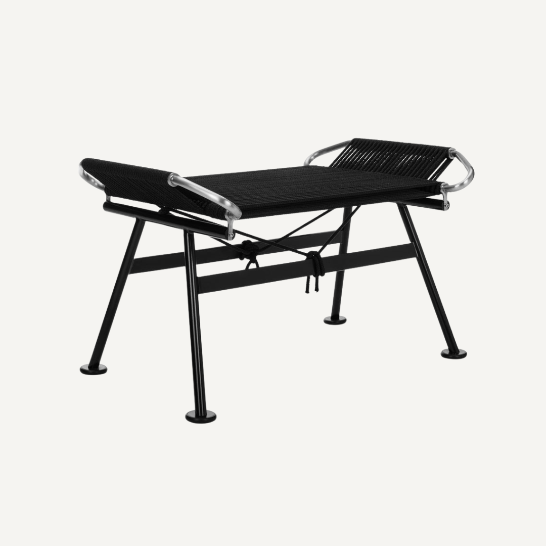 Flag Halyard footstool ottoman Hans Wegner