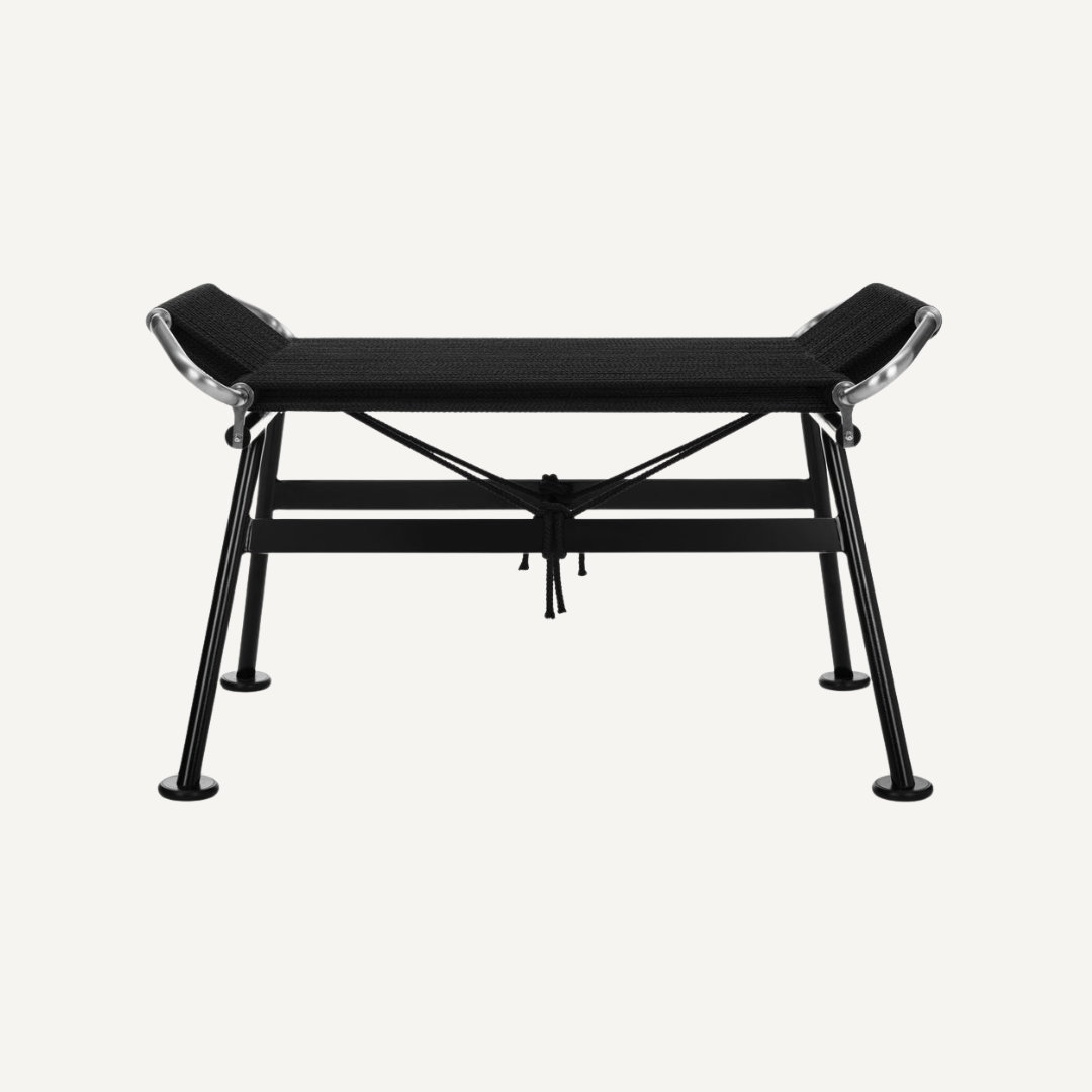 Flag Halyard footstool ottoman Hans Wegner