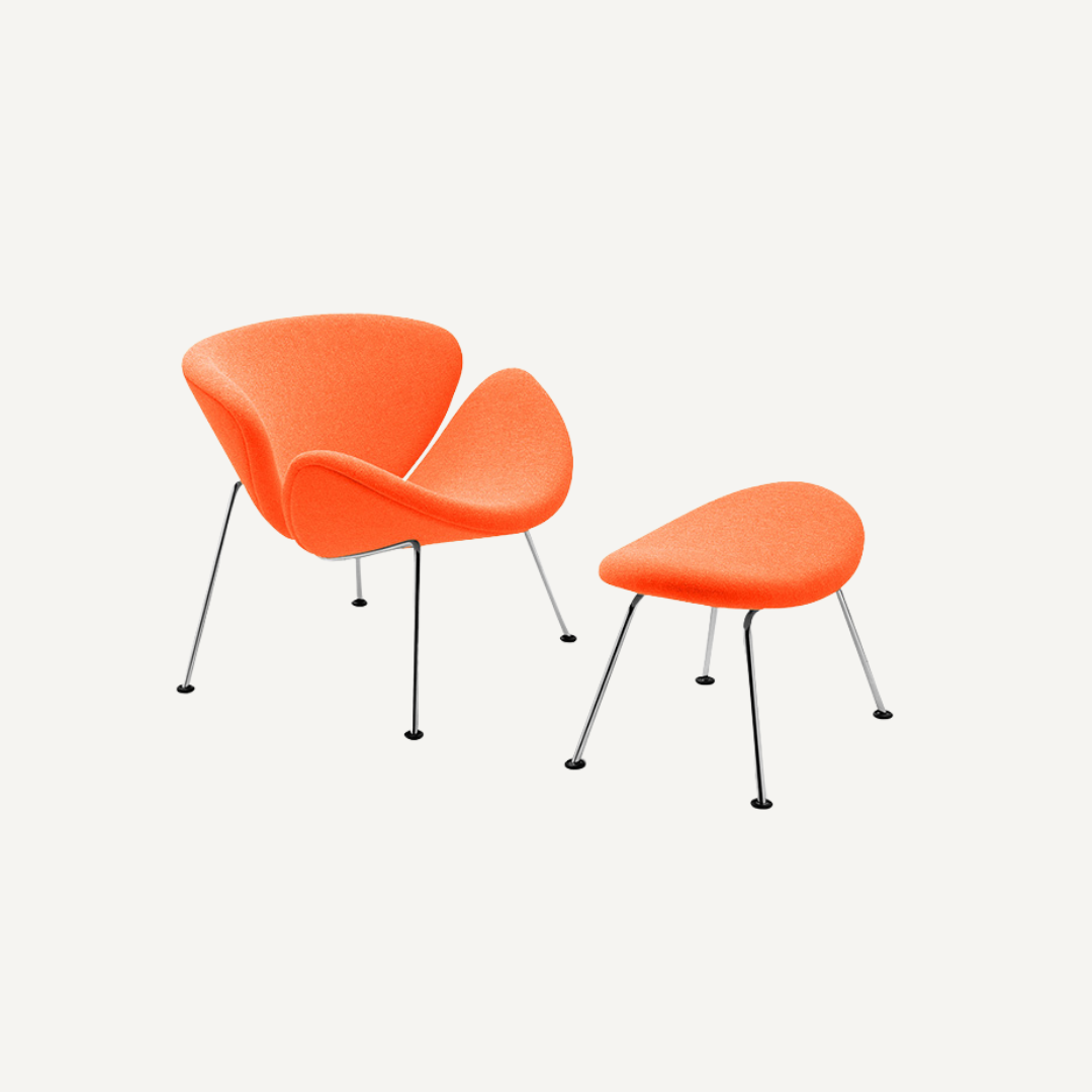 Footstool Orange Slice Pierre Paulin