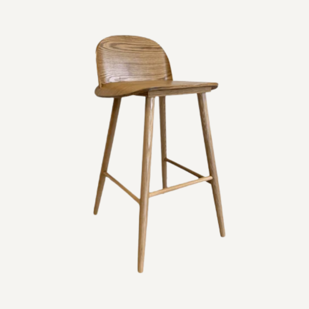 Glavo Wooden bar stool