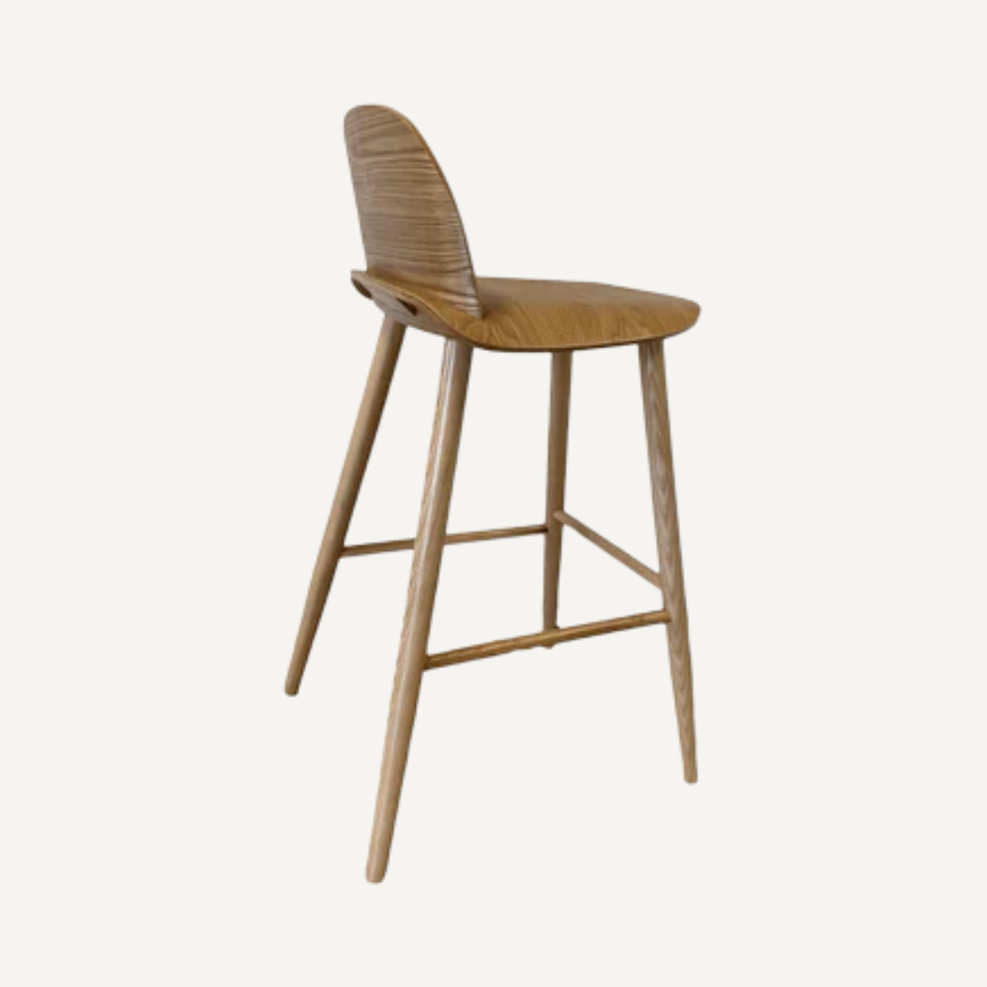 Glavo Wooden bar stool