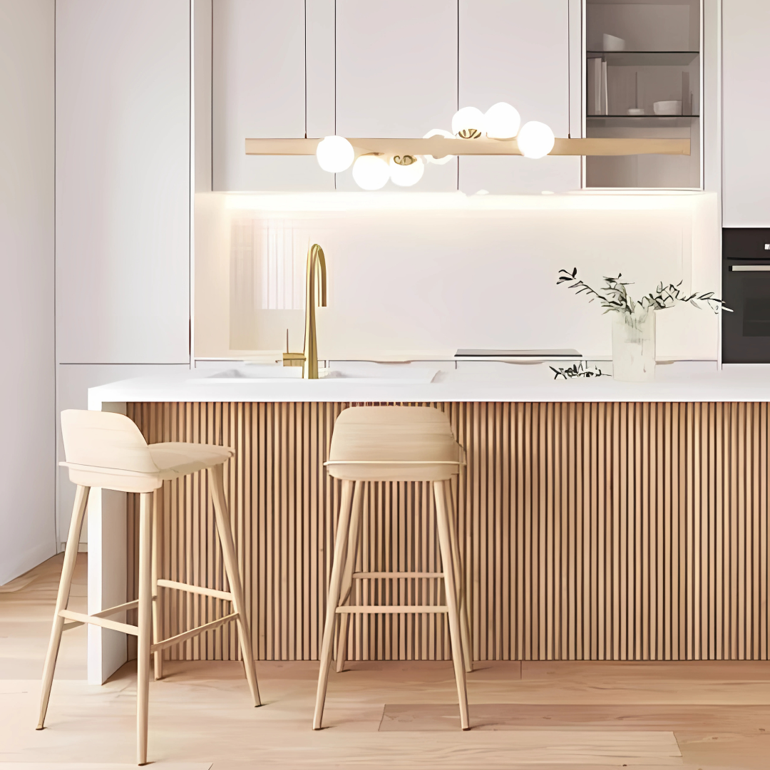 Glavo Wooden bar stool