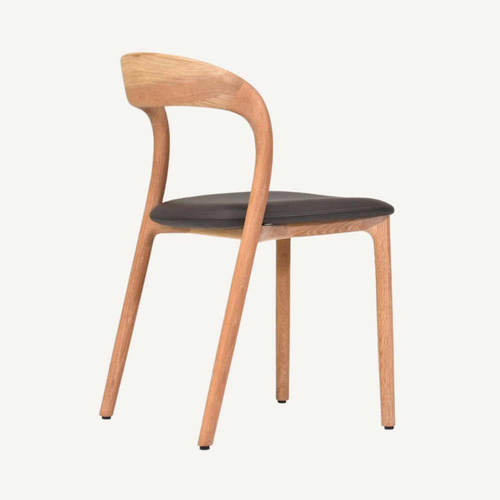 Wooden chair CURVIA