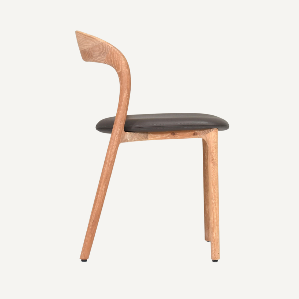 Wooden chair CURVIA