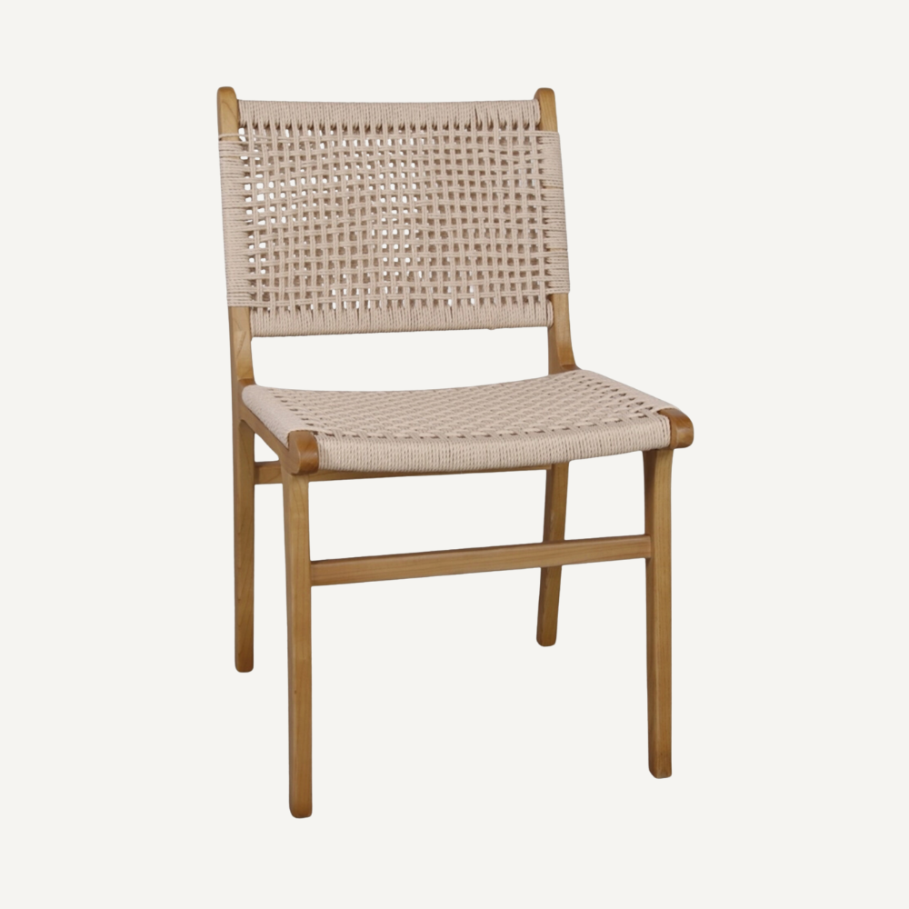 JAVA wood and rattan chair