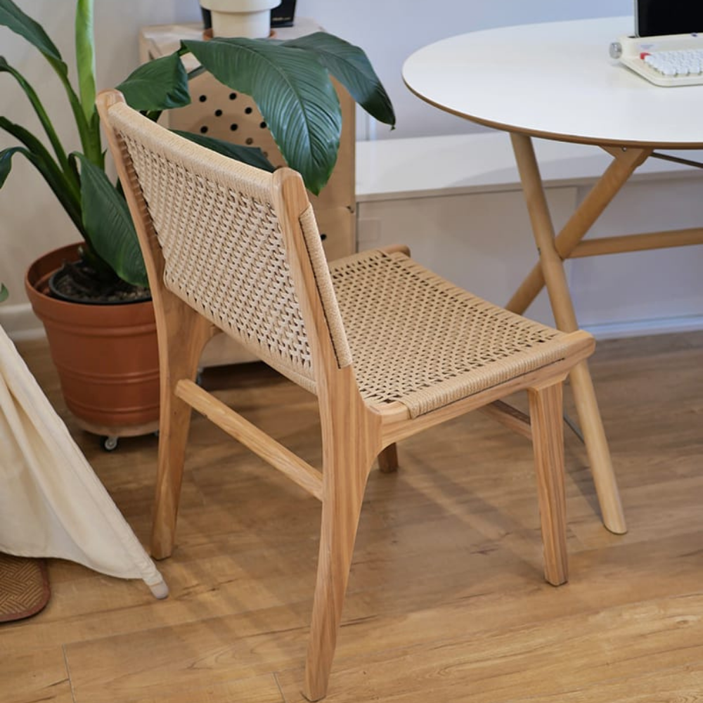 JAVA wood and rattan chair