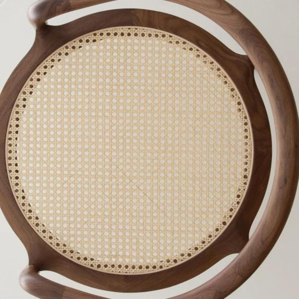 Wood and rattan chair DUCAL