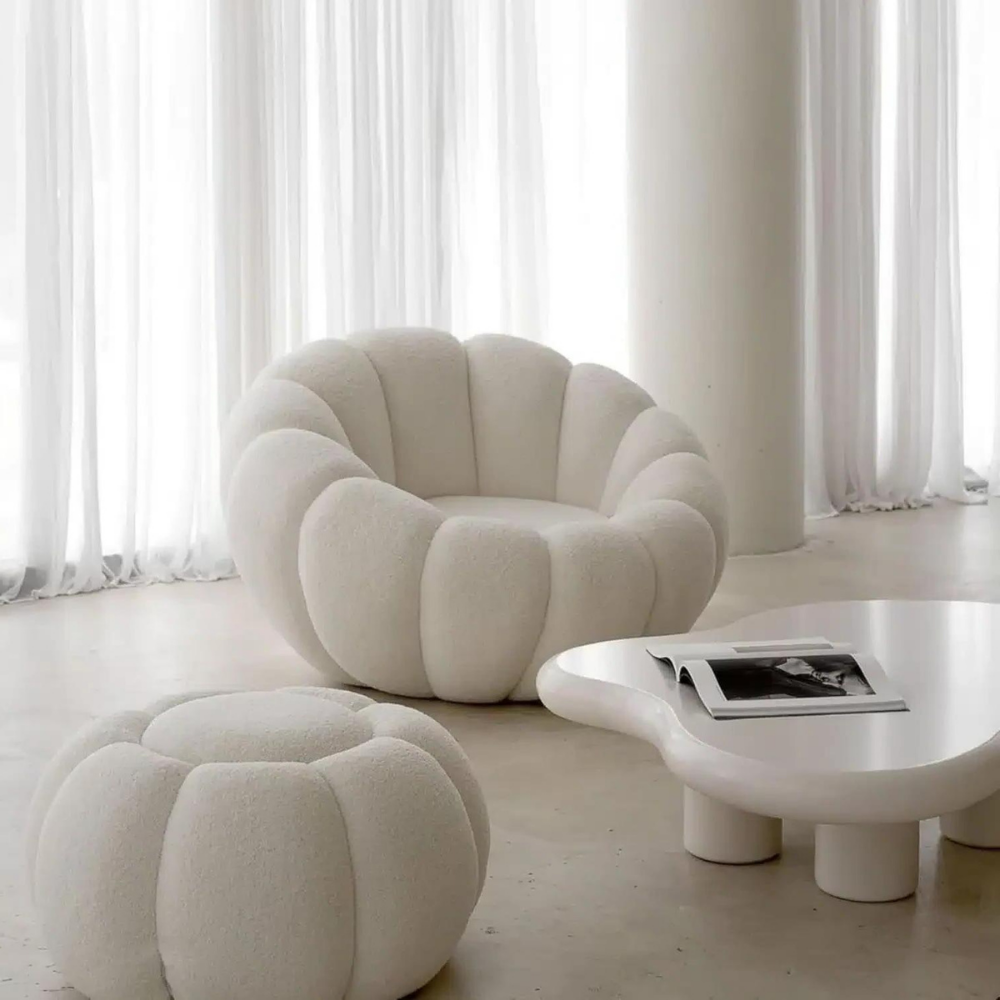 Round lounge chair ROTANIA