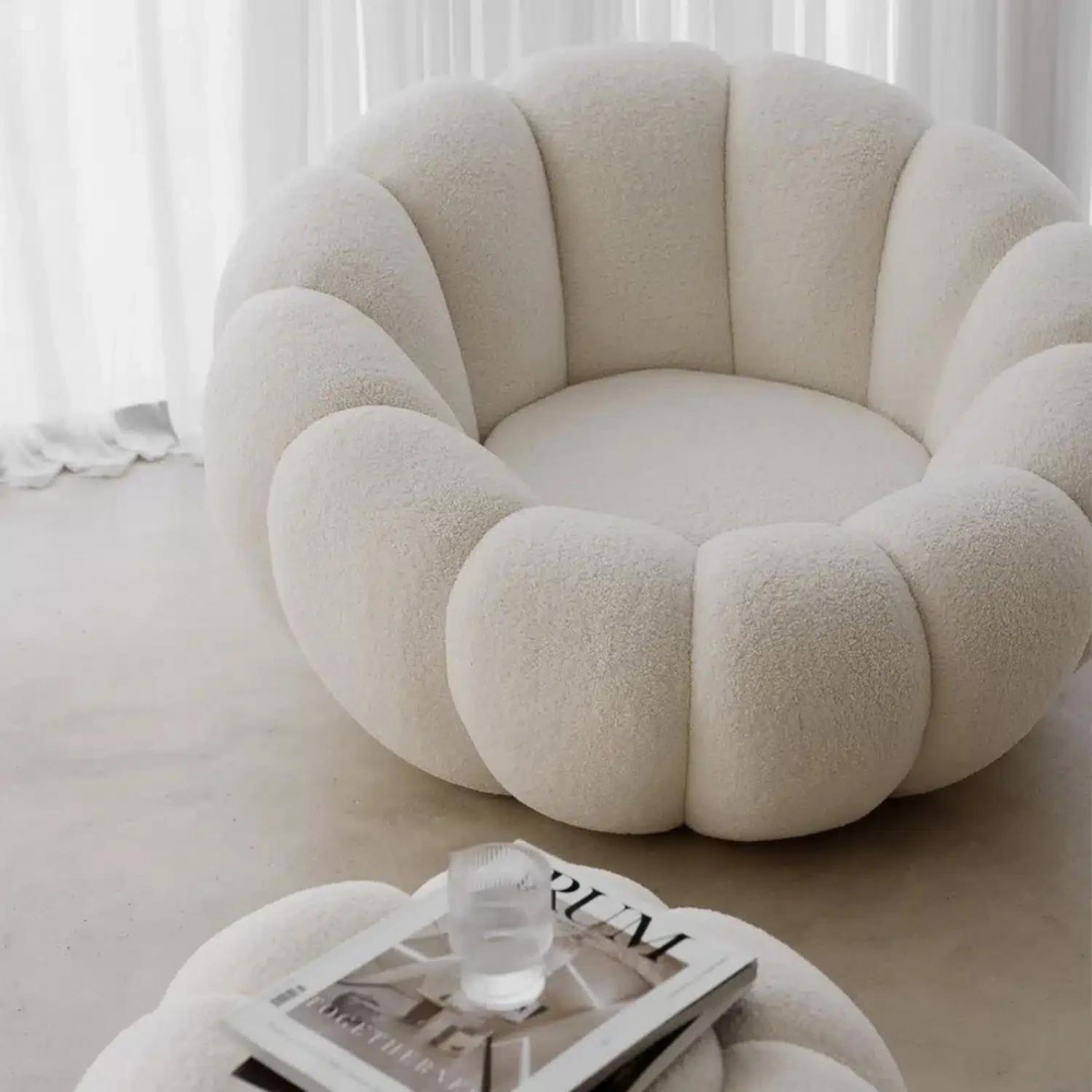 Round lounge chair ROTANIA