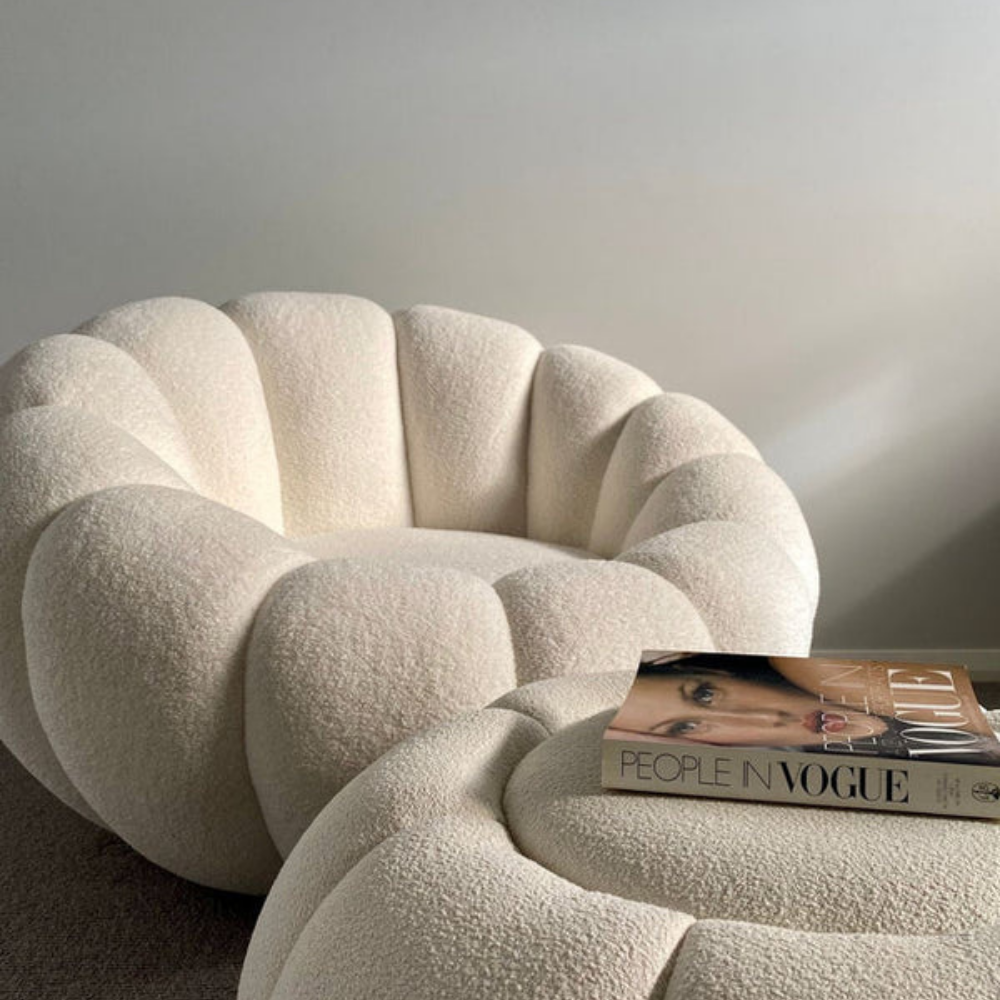 Round lounge chair ROTANIA