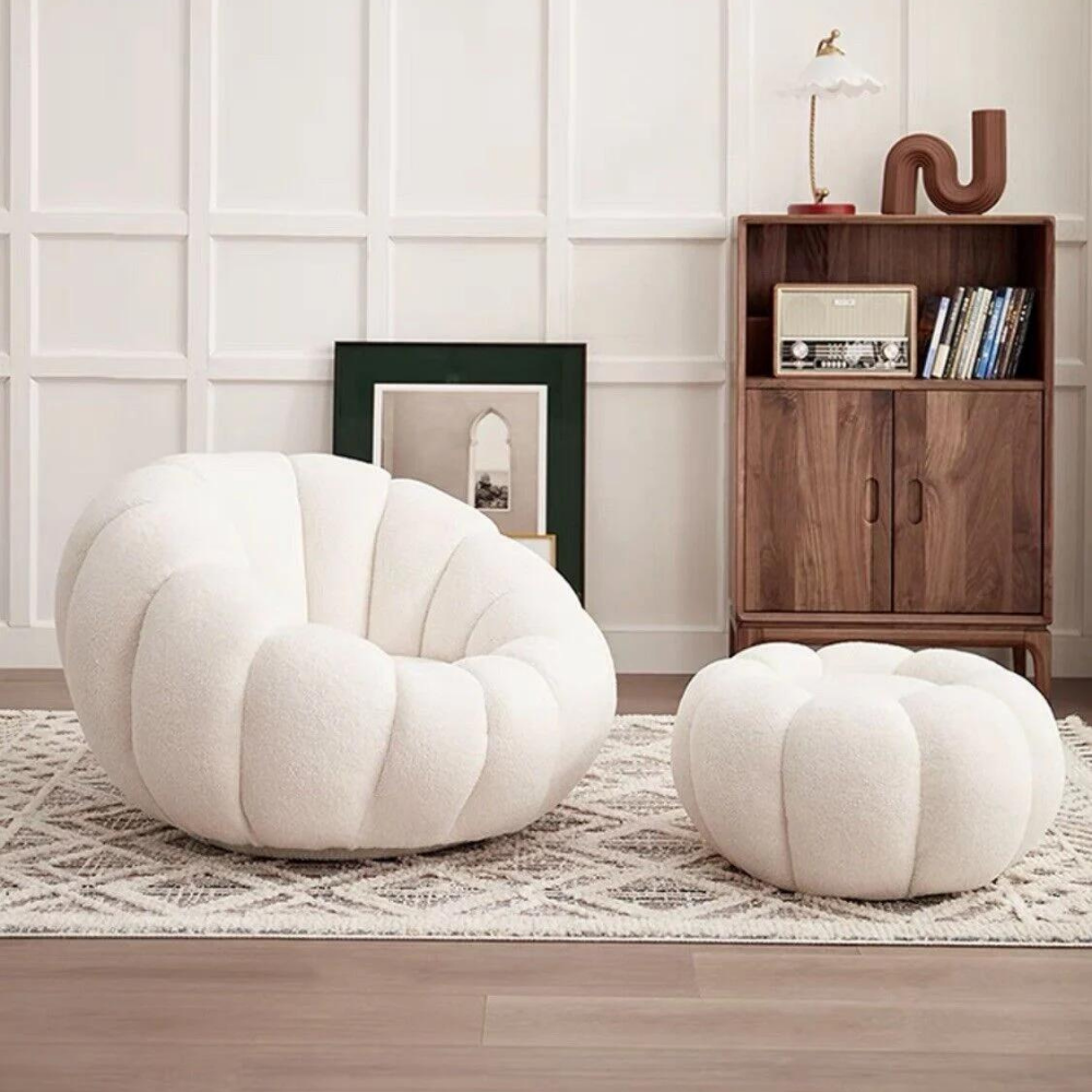 Round lounge chair ROTANIA