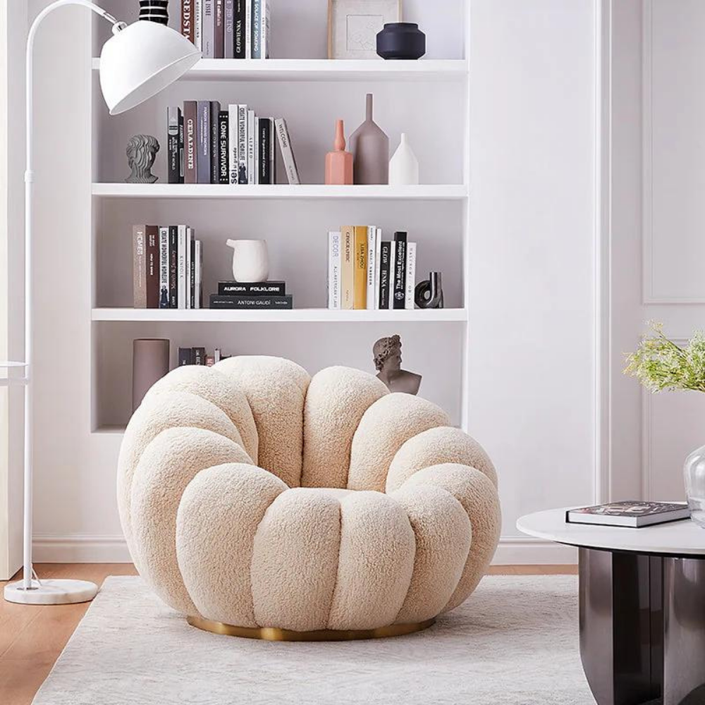 Round lounge chair ROTANIA