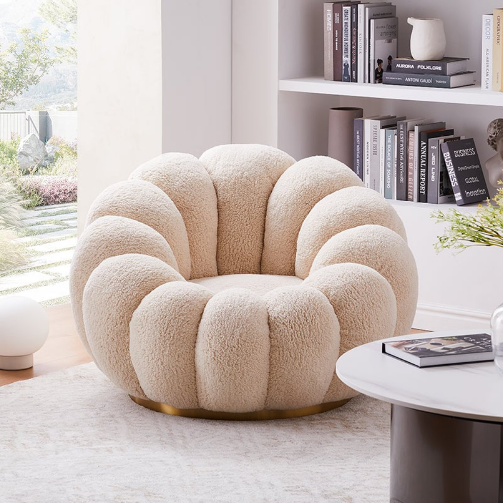 Round lounge chair ROTANIA