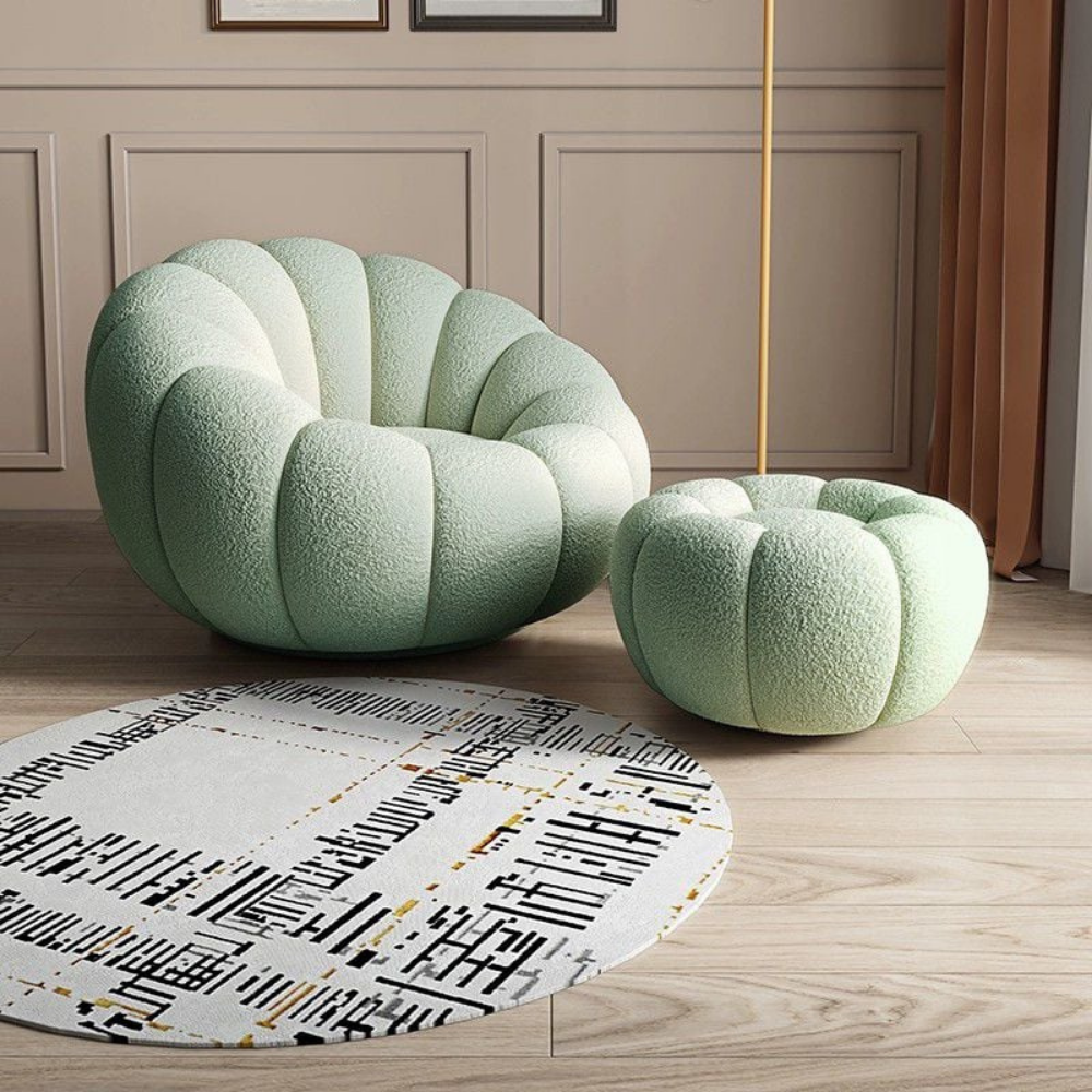 Round lounge chair ROTANIA