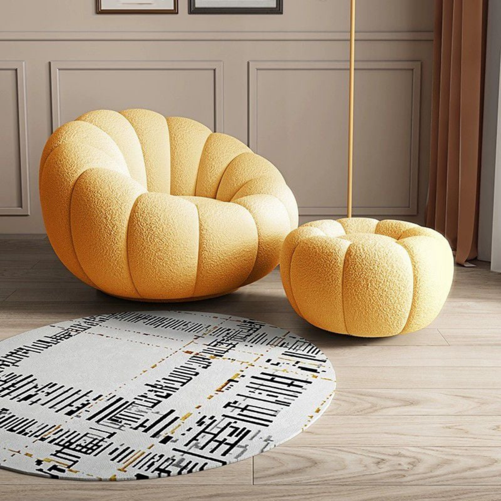 Round lounge chair ROTANIA