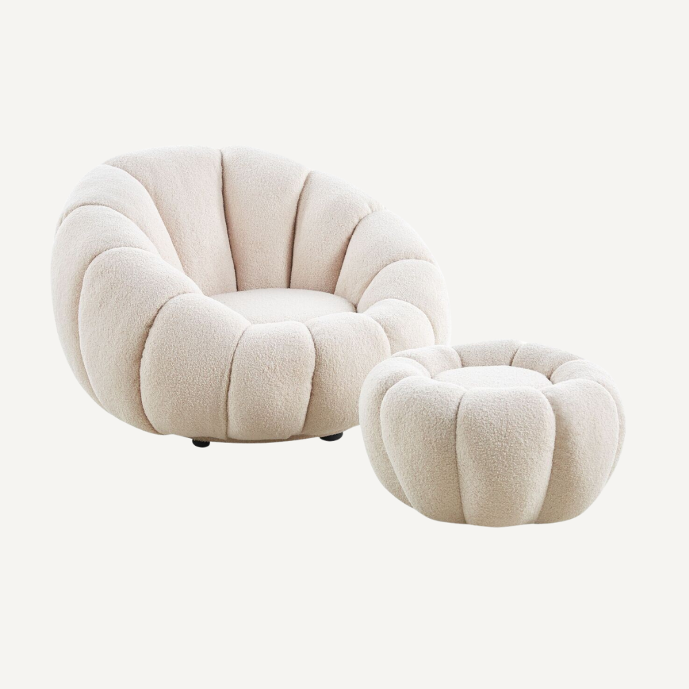 Round lounge chair ROTANIA