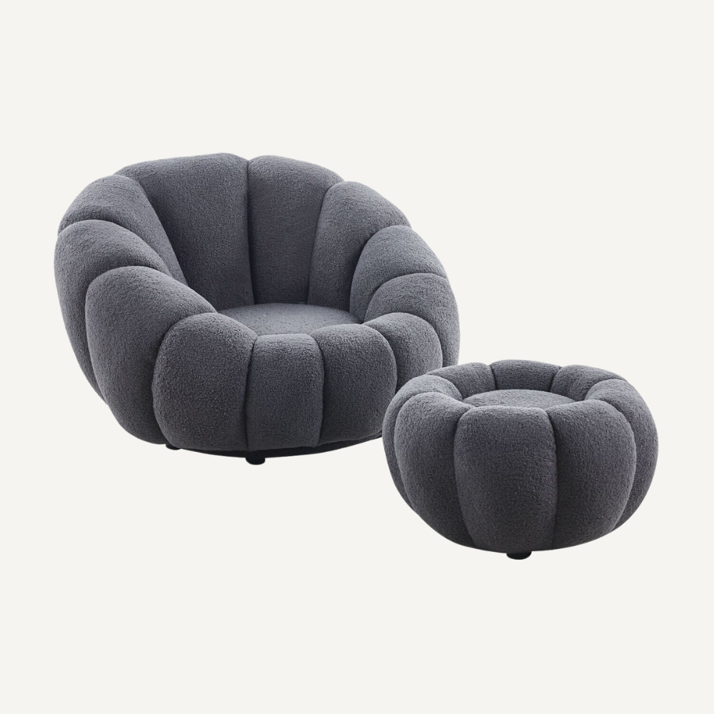 Round lounge chair ROTANIA