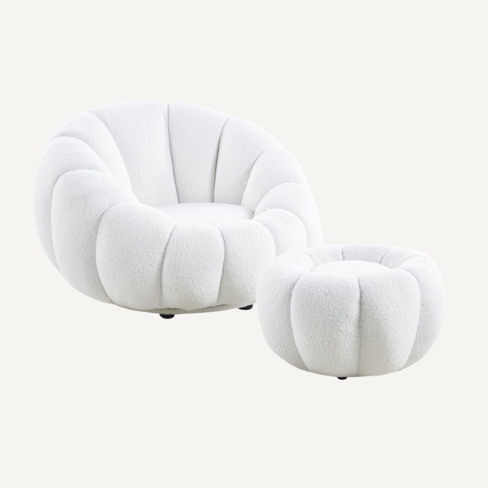 Round lounge chair ROTANIA