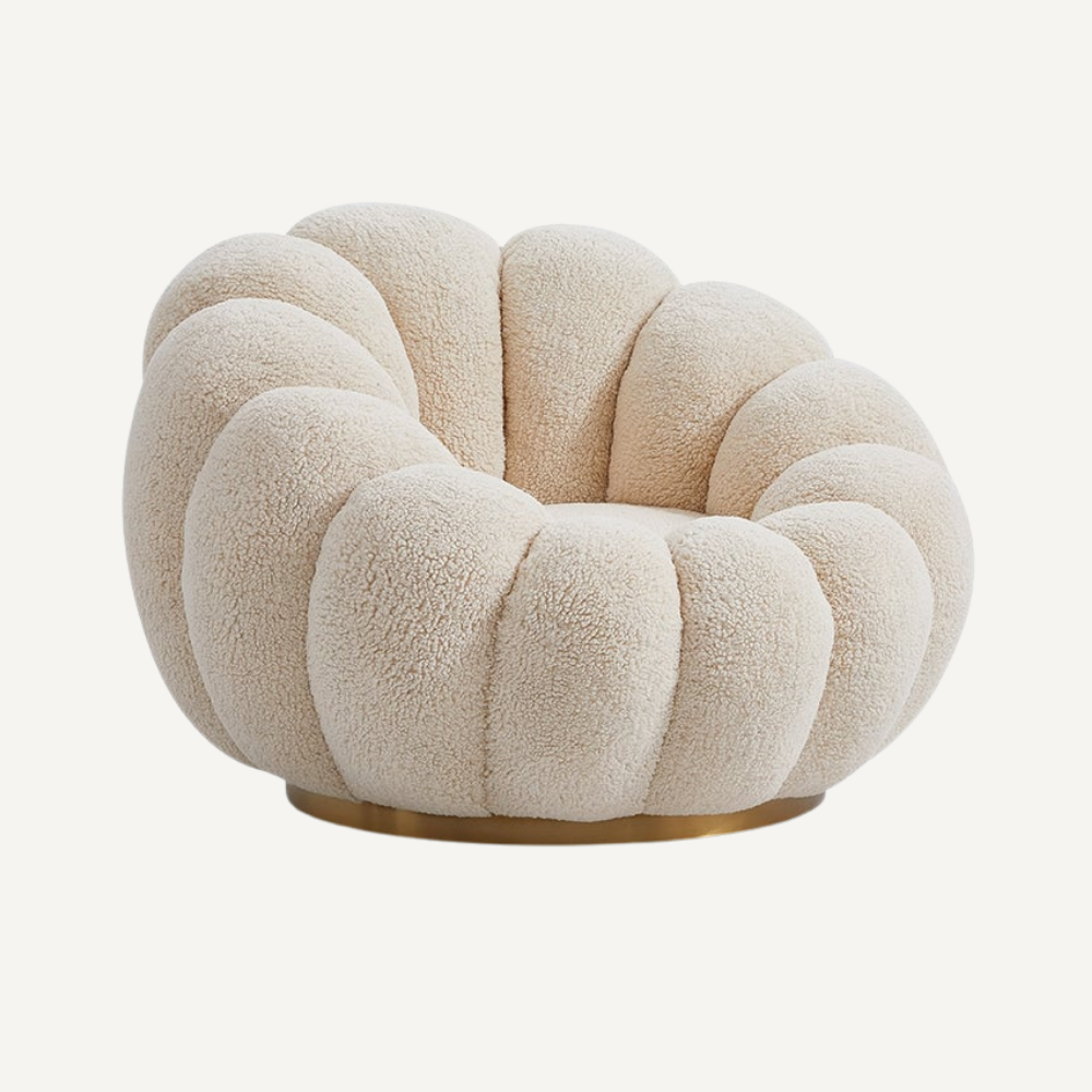 Round lounge chair ROTANIA