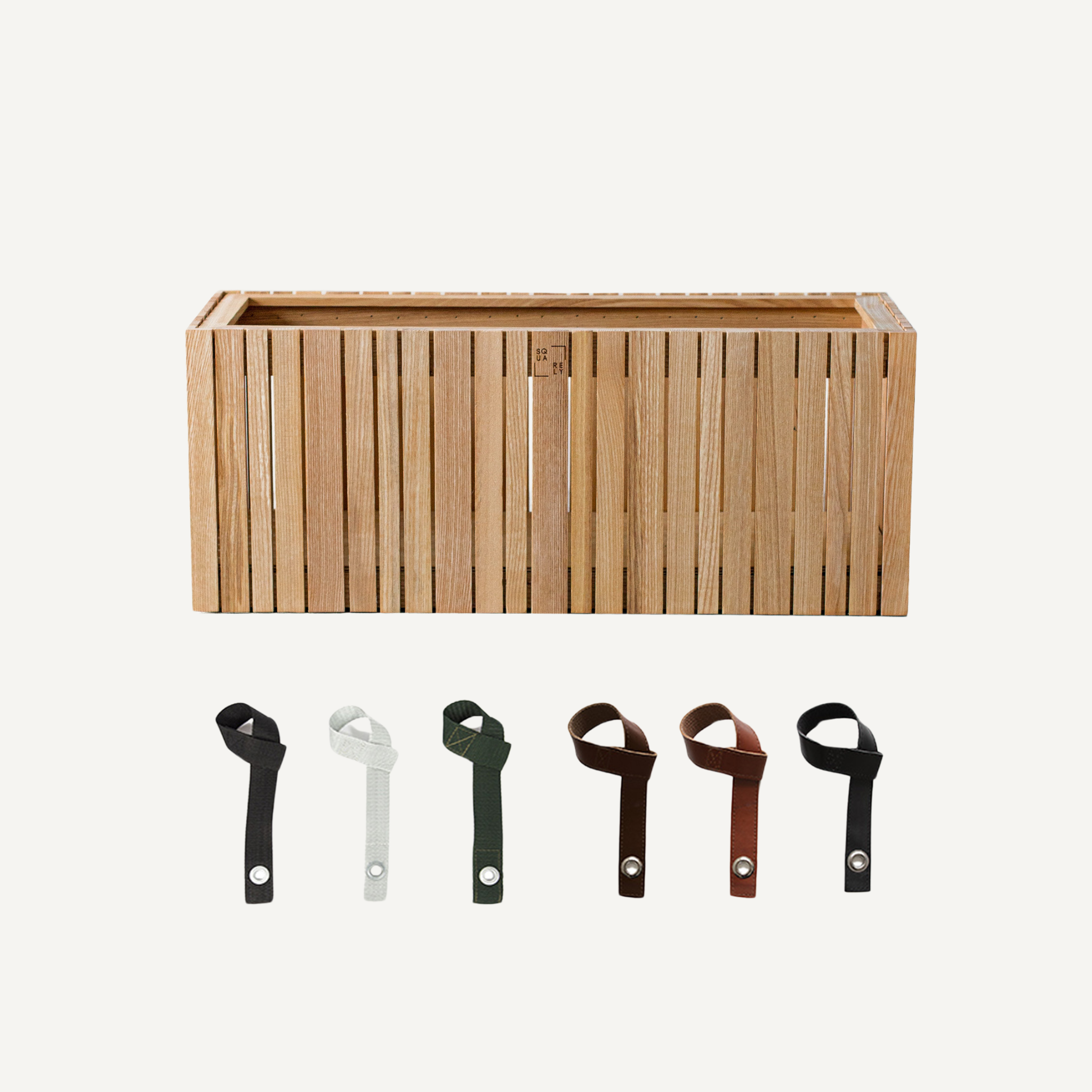 HoldOn leather planter strap Squarely