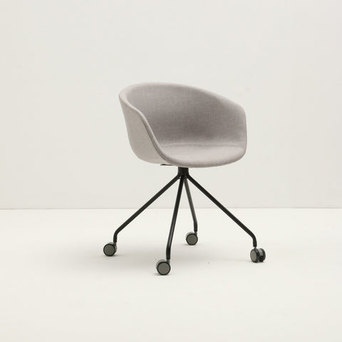 Chaise de bureau urbaine - Tissu gris clair