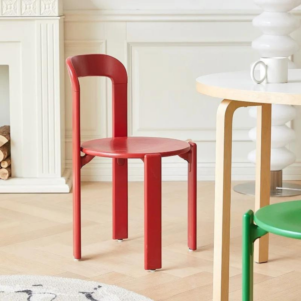 Black wooden chair ORDINIA