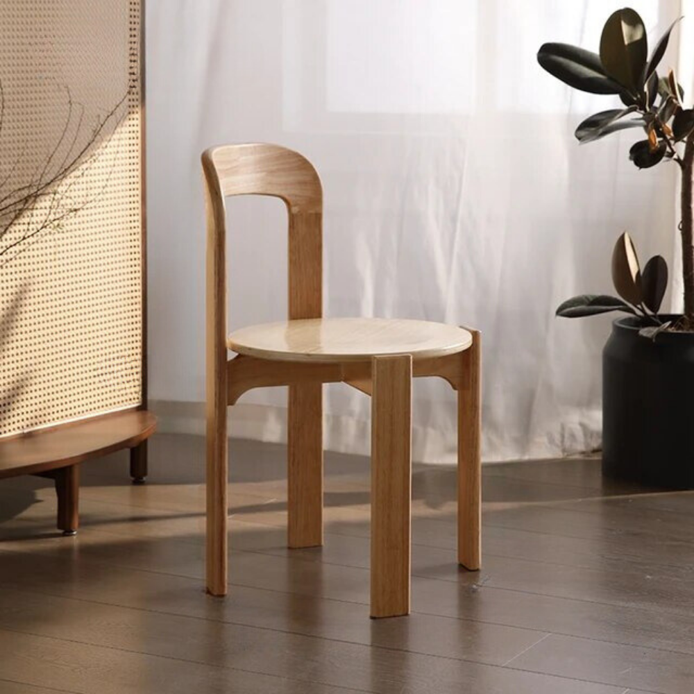 Black wooden chair ORDINIA