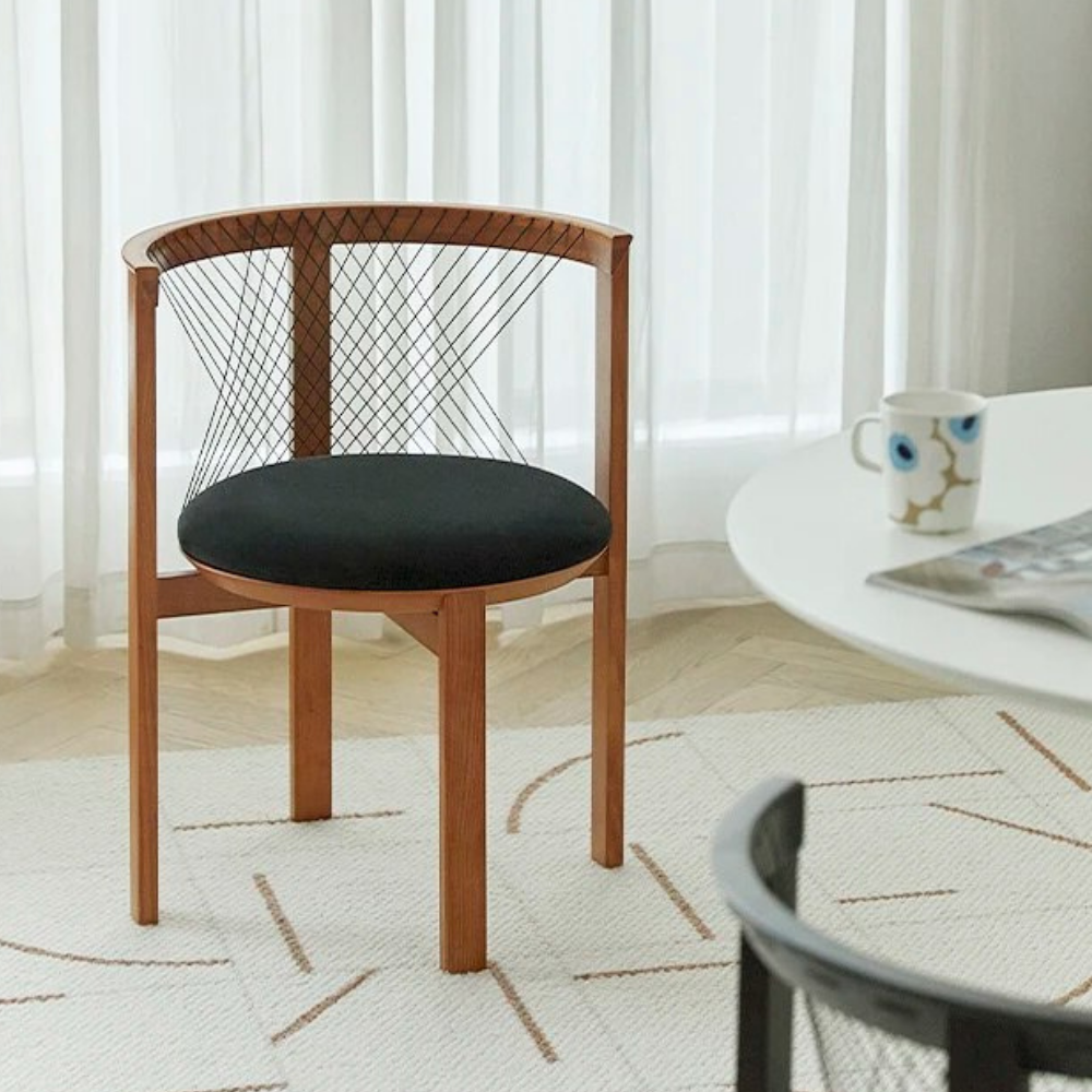 CATALISTA wooden and rope chair