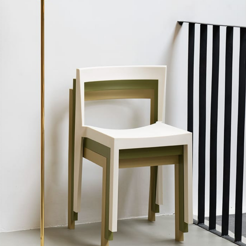 Solid black wood chair CHARKL