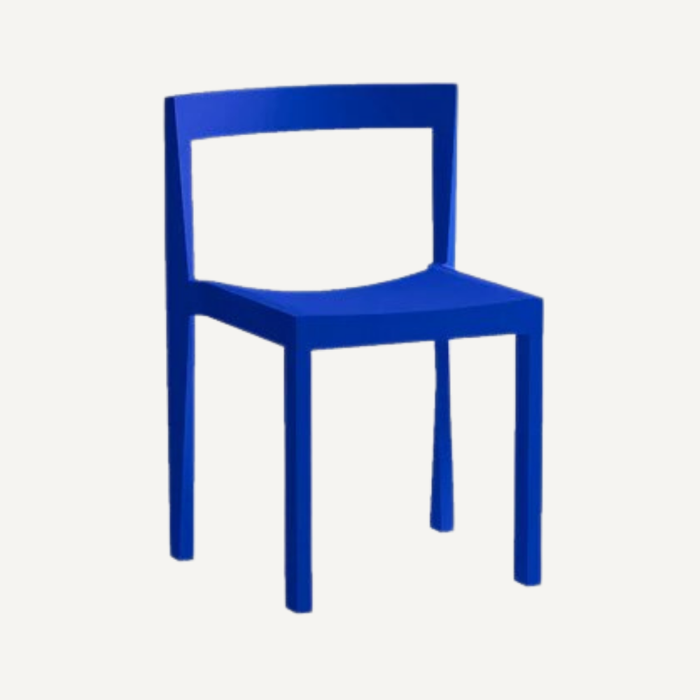 Solid black wood chair CHARKL