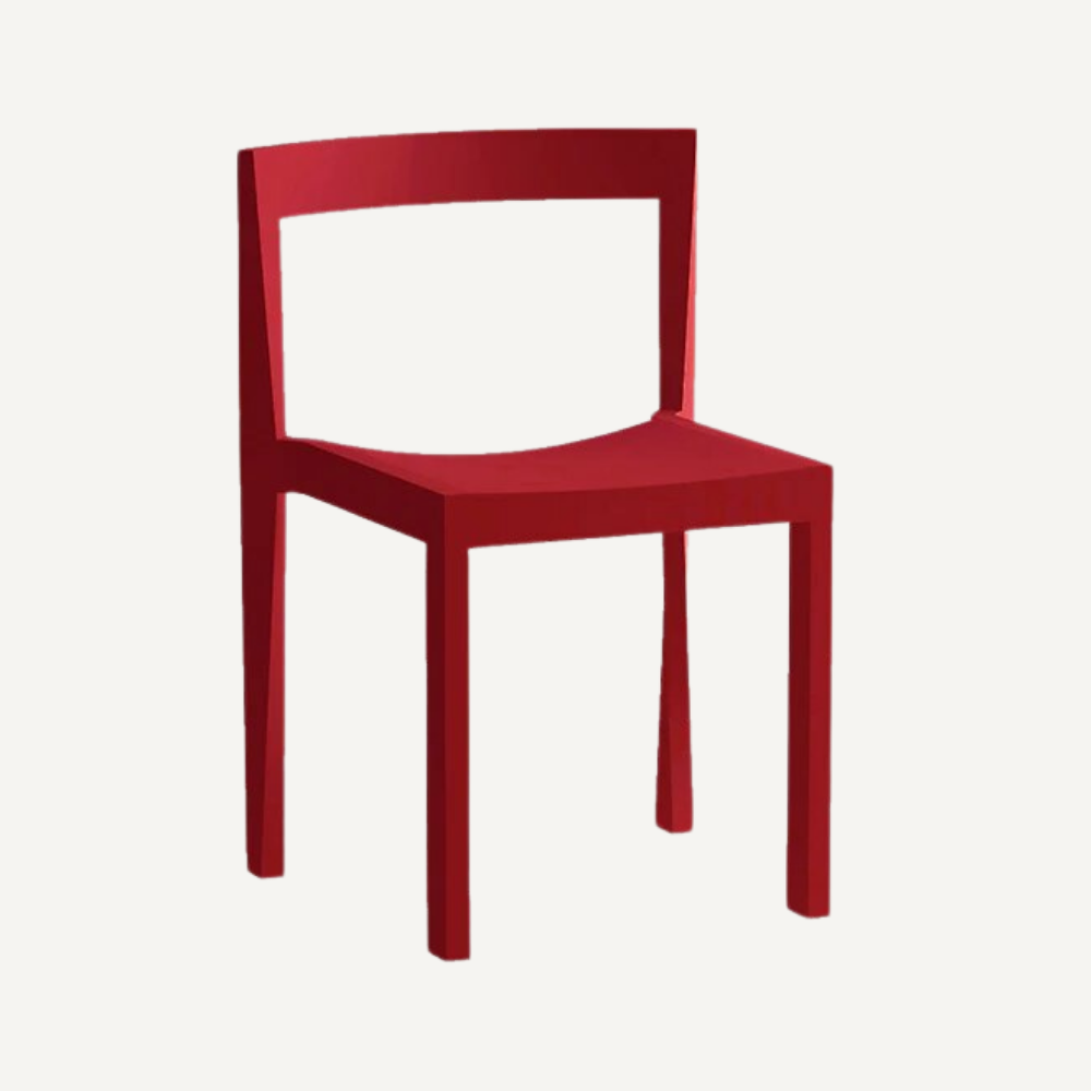 Solid black wood chair CHARKL