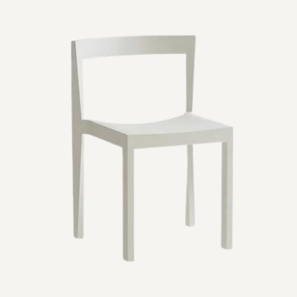 Solid black wood chair CHARKL