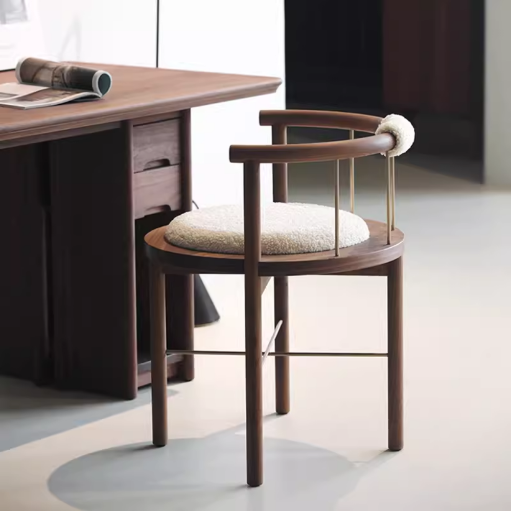 Wooden chair with armrests ARISTO