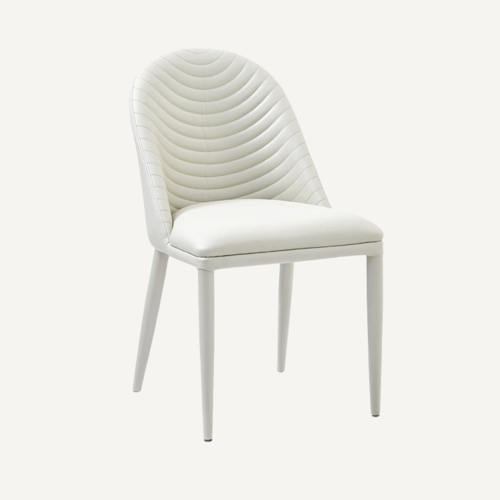 Washable leather chair WAVE