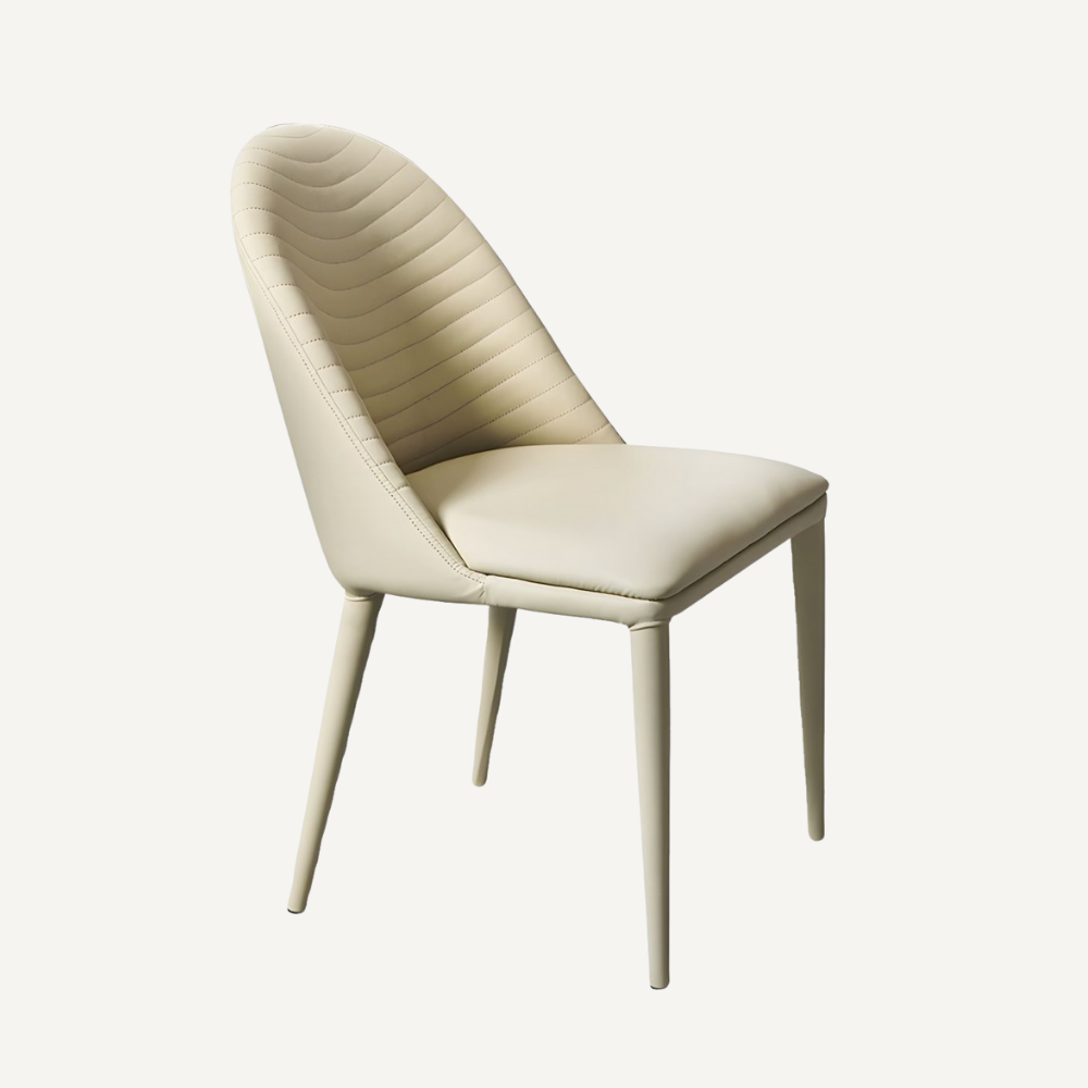 Washable leather chair WAVE