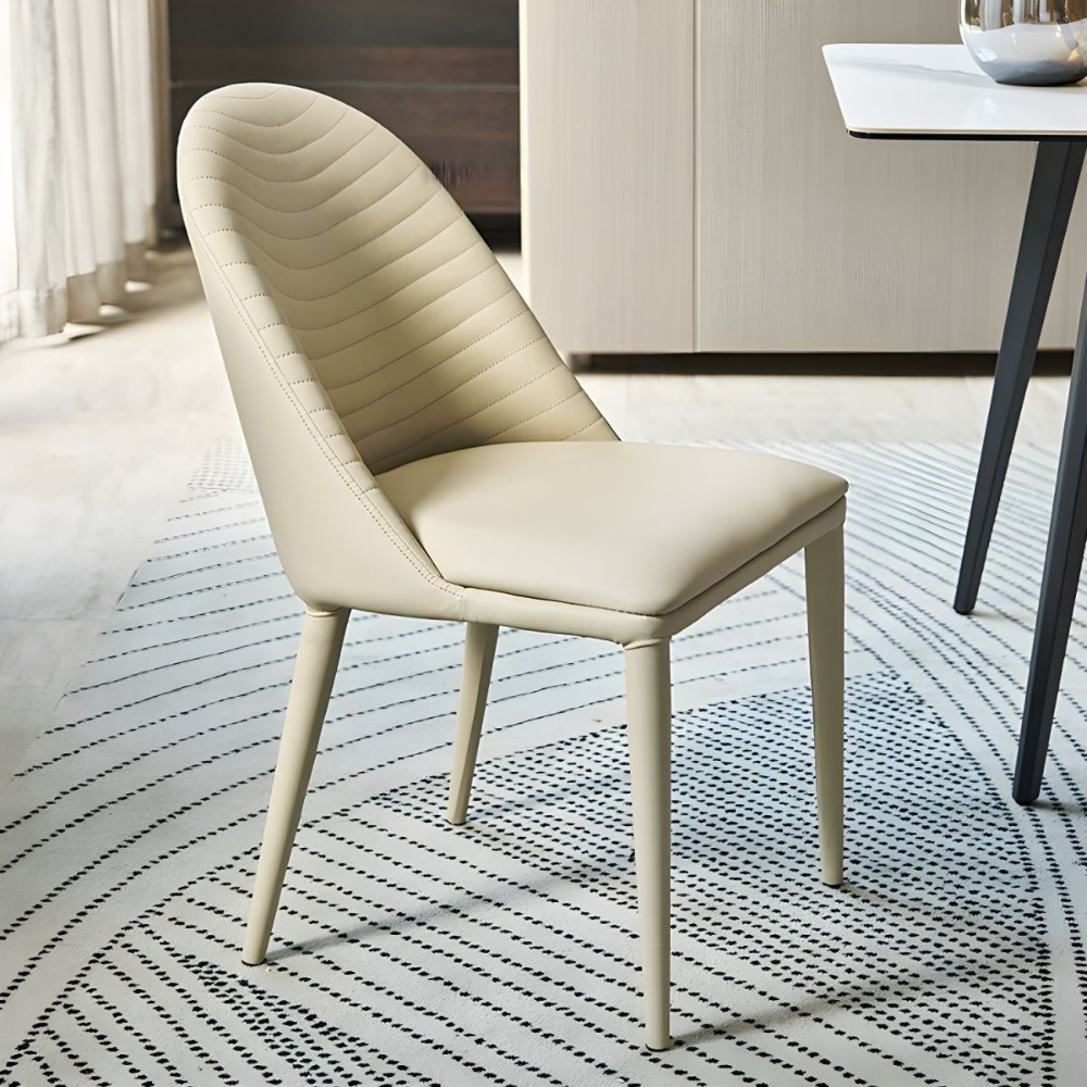 Washable leather chair WAVE