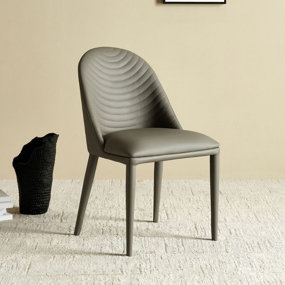 Washable leather chair WAVE