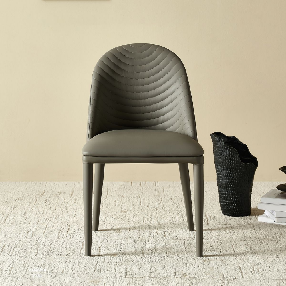 Washable leather chair WAVE