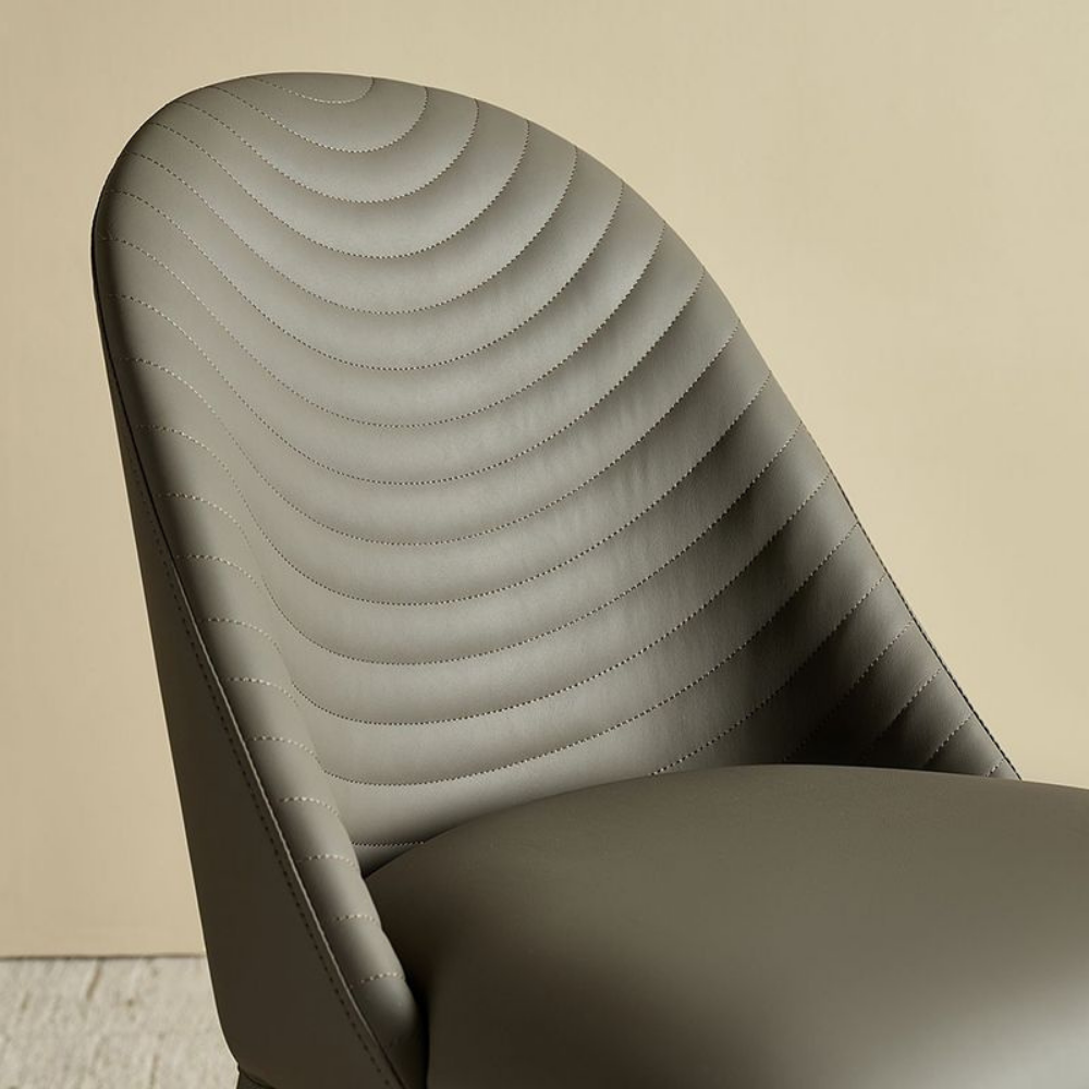 Washable leather chair WAVE