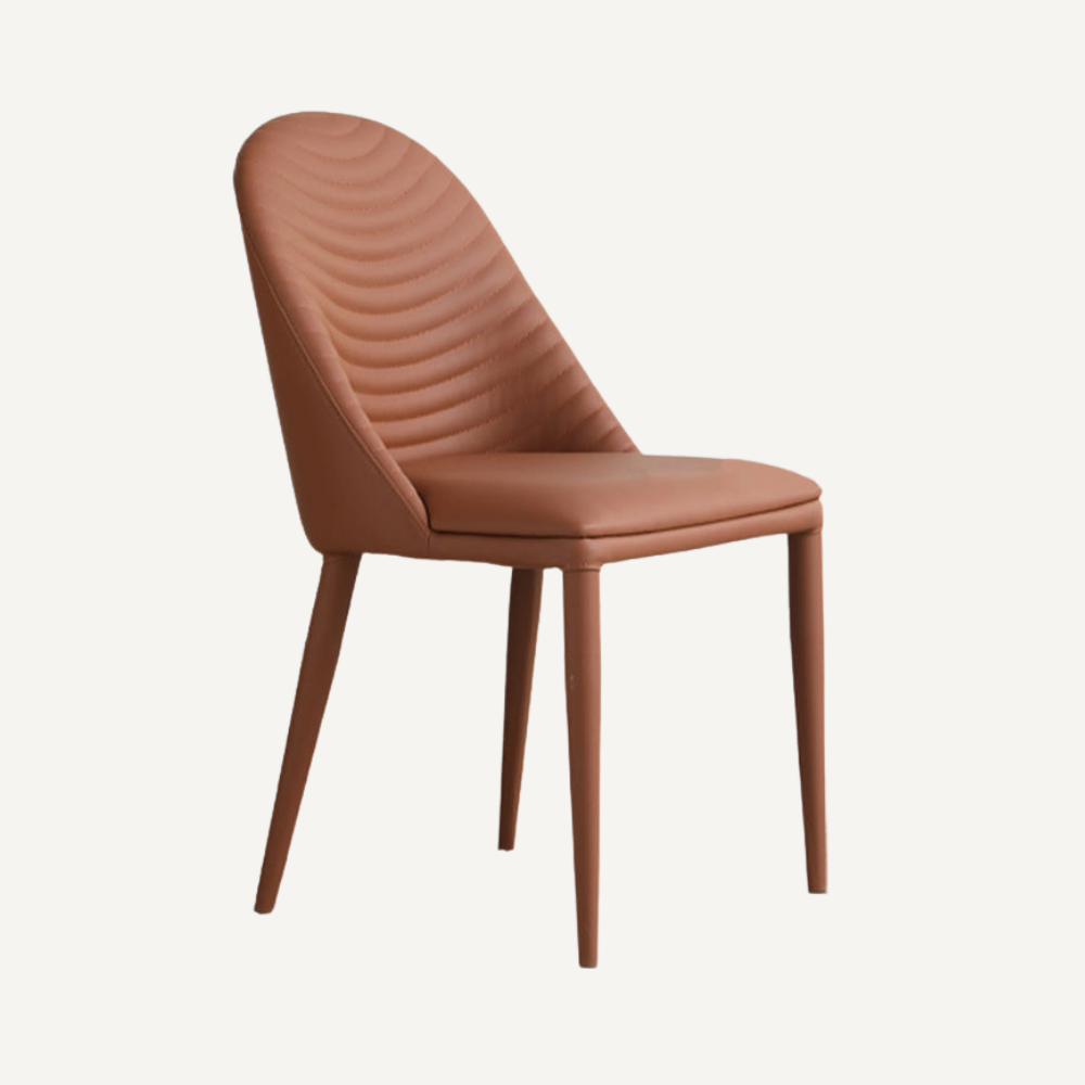 Washable leather chair WAVE