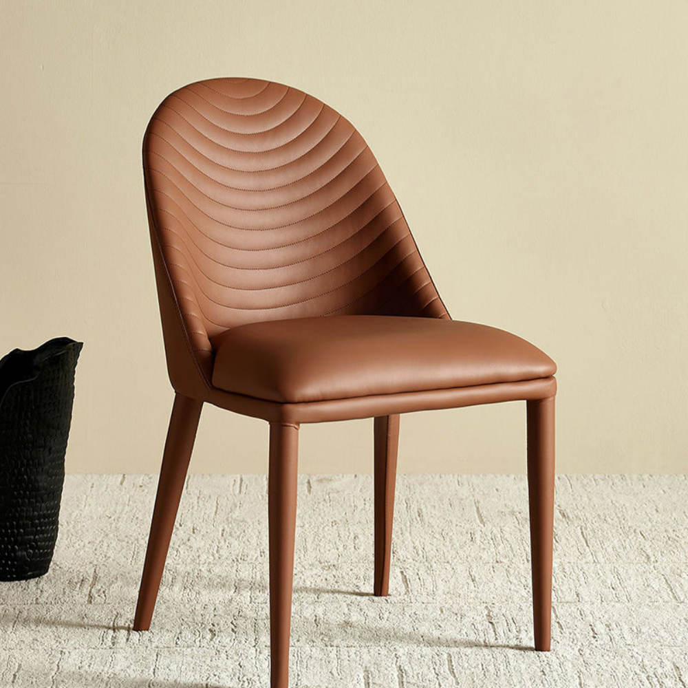 Washable leather chair WAVE