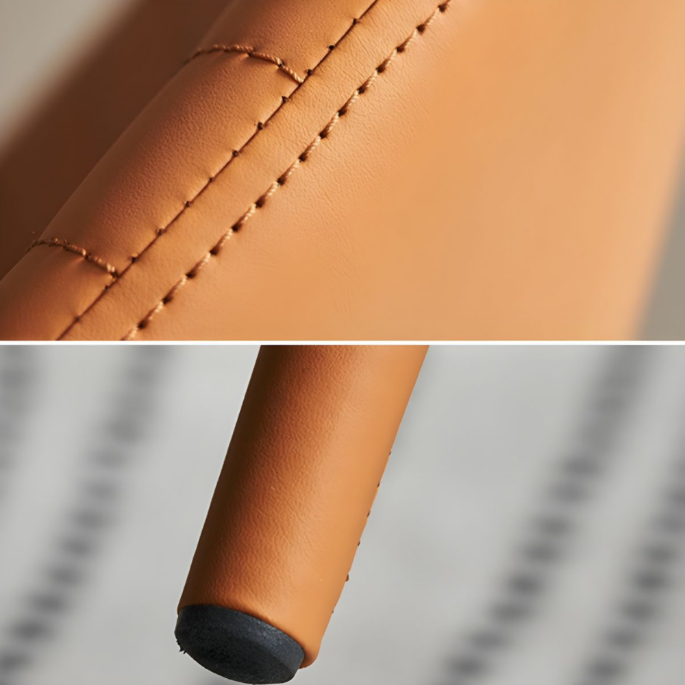 Washable leather chair WAVE