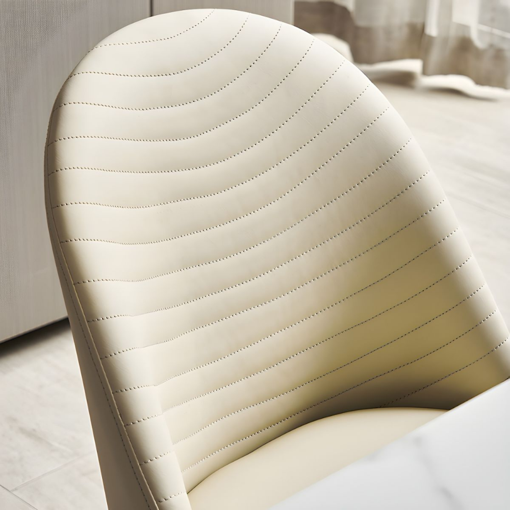 Washable leather chair WAVE