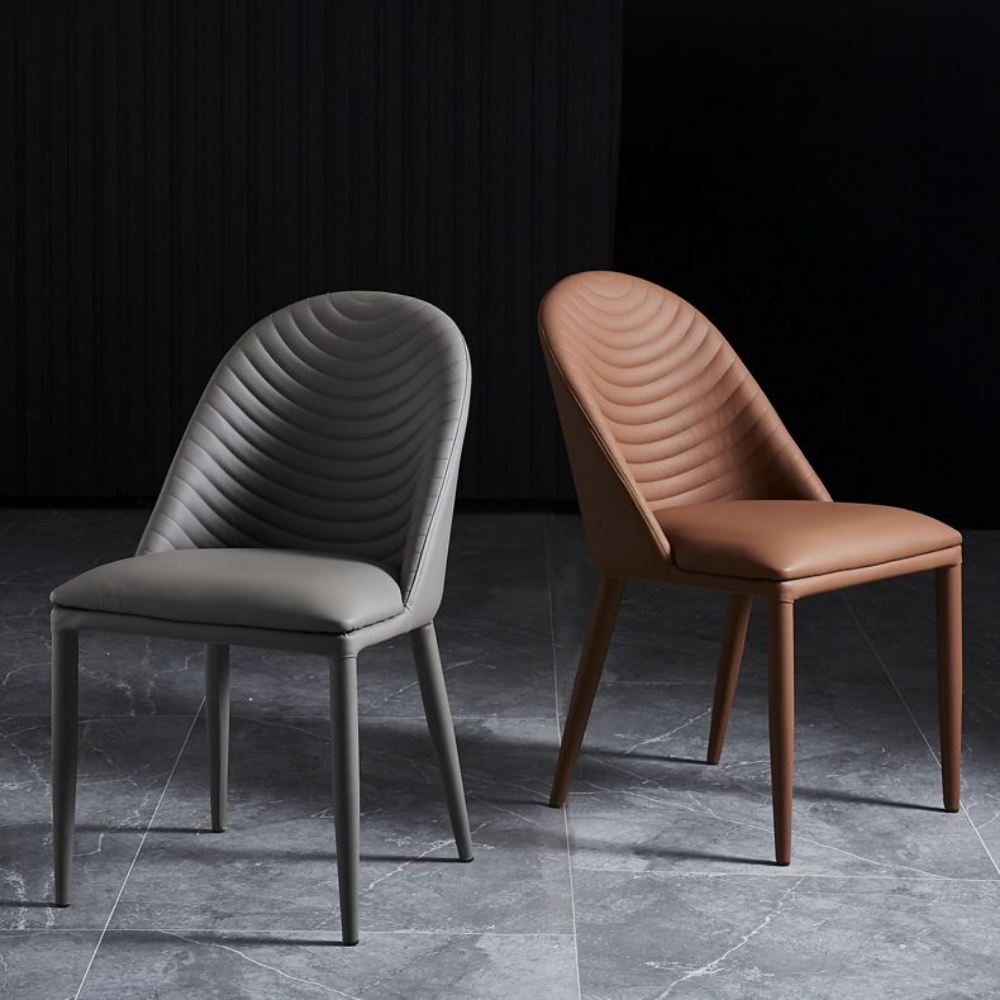 Washable leather chair WAVE