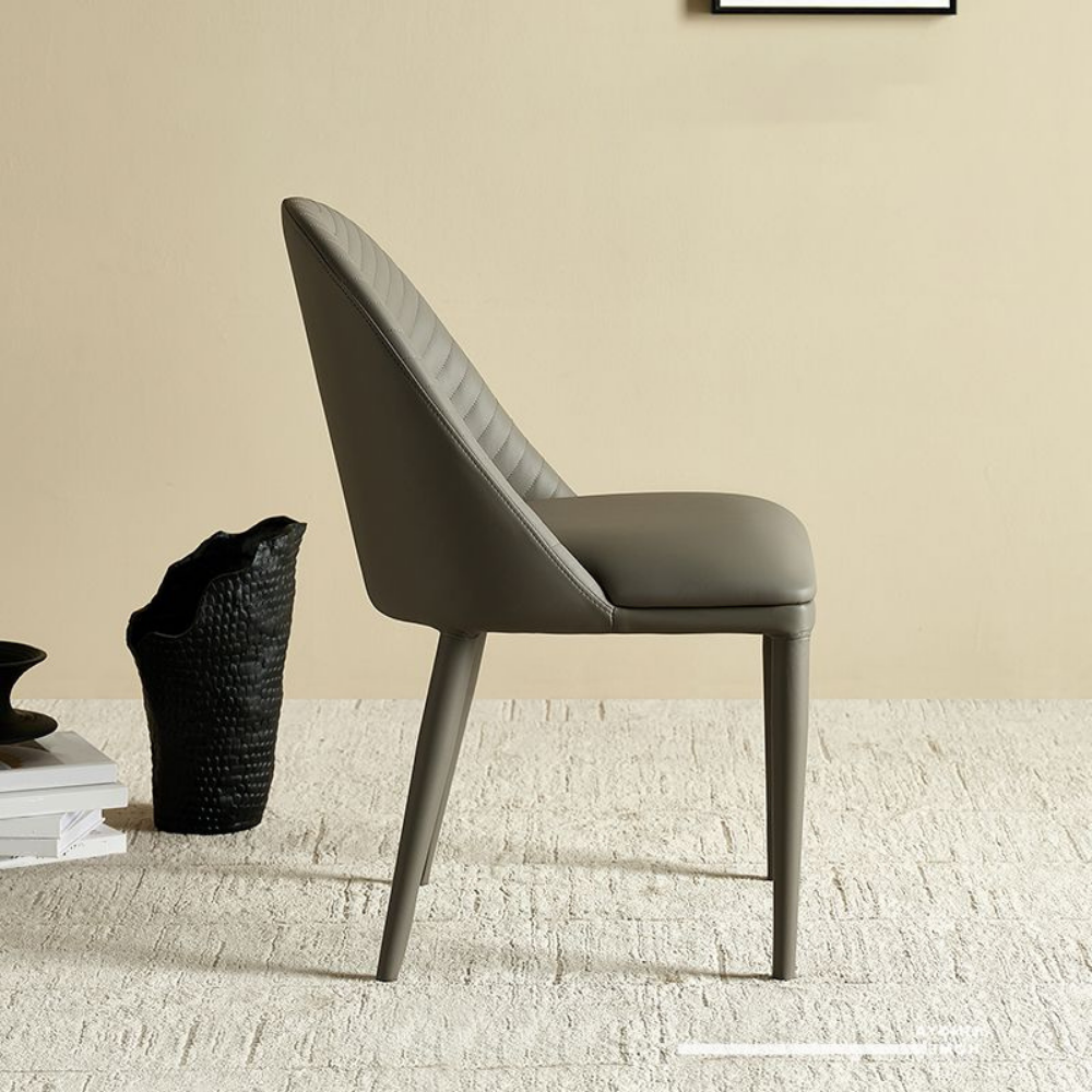 Washable leather chair WAVE