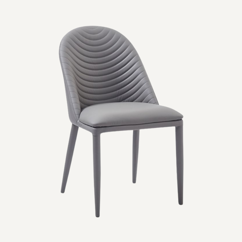 Washable leather chair WAVE
