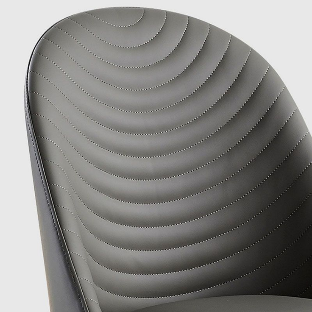 Washable leather chair WAVE
