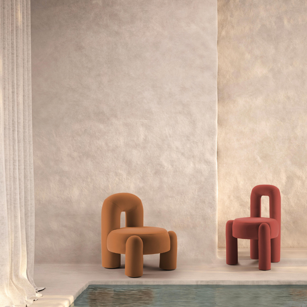 Wide low chair BRANDONA